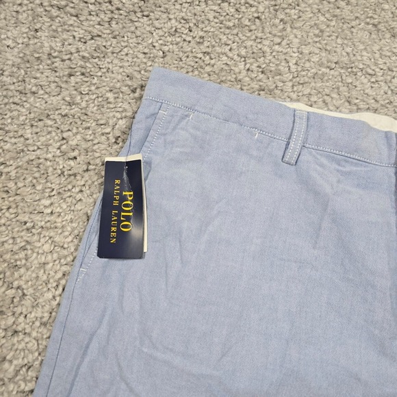 Polo Ralph Lauren Shorts Mens 40 Blue Chino Classic Fit Flat Front Preppy - Picture 3 of 13
